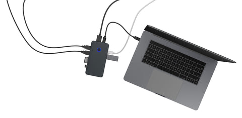 ICY BOX Dockingstation & M.2 NVMe IB-DK2108M-C Gehäuse, USB-C,HDMI,5-Fach Hub