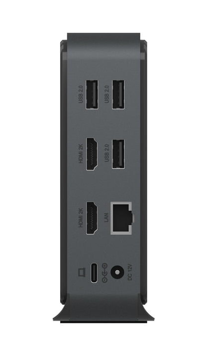 ICY BOX Dual Dockingstation black IB-DK2261AC 2x HDMI, 3x USB 3.2, GLAN