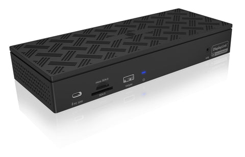 ICY BOX DisplayLink DockingStation blk IB-DK2288AC 4x HDMI+DP,3x USB 3.2, 2.5GLAN