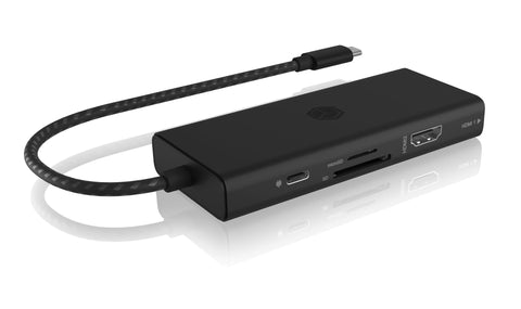 ICY BOX USB-C DockingStation IB-DK4011-CPD with integrated cable