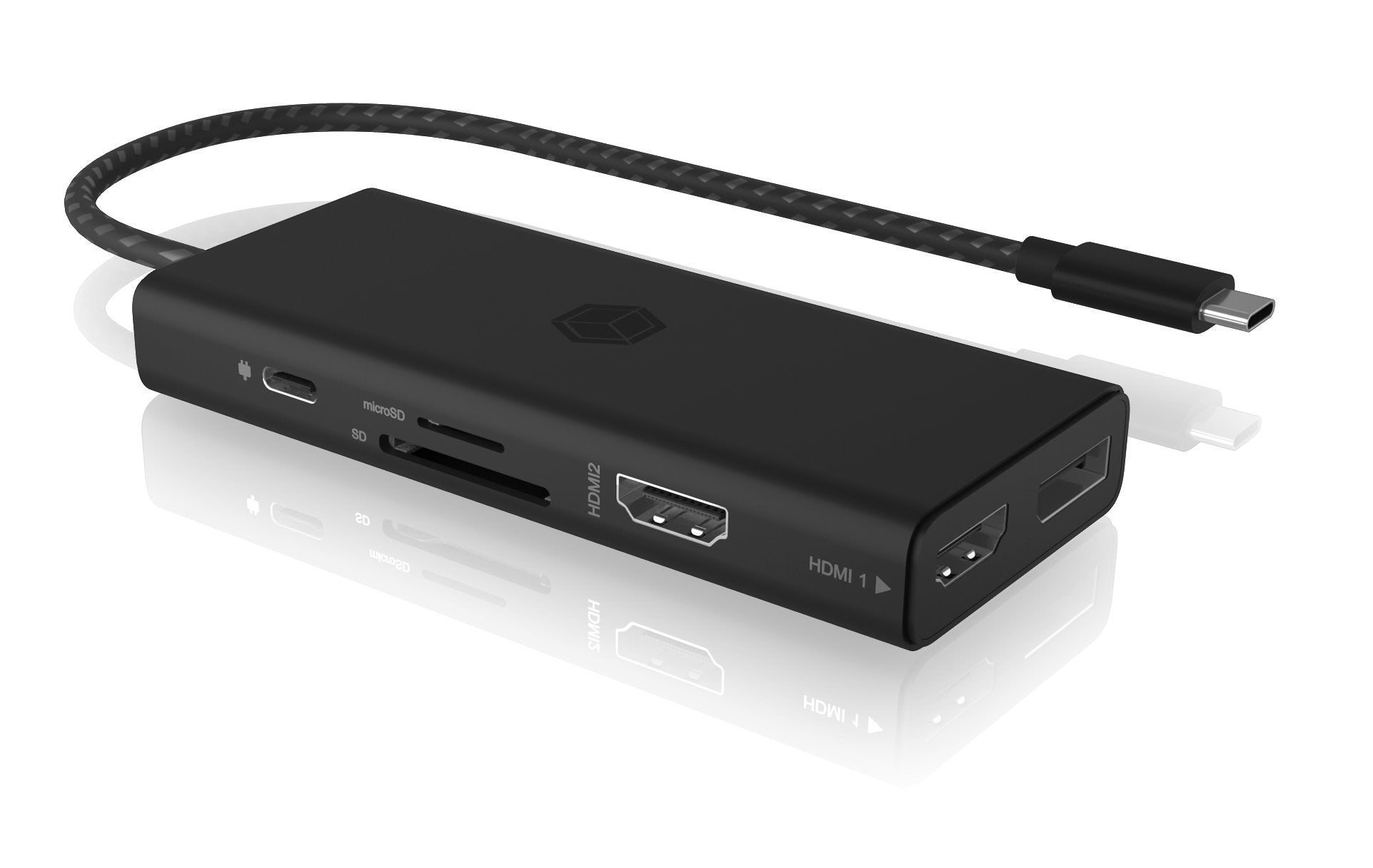 ICY BOX USB-C DockingStation IB-DK4011-CPD with integrated cable