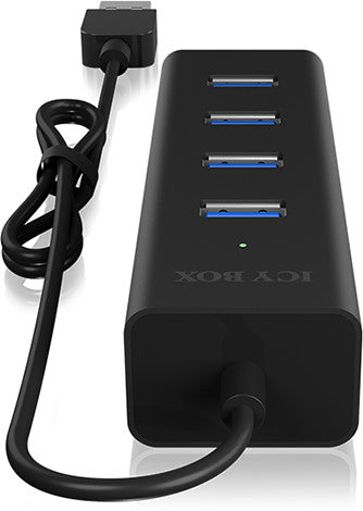 ICY BOX 4 Port Hub Type A USB 3.0 IB-HUB1409-U3 Aluminium black