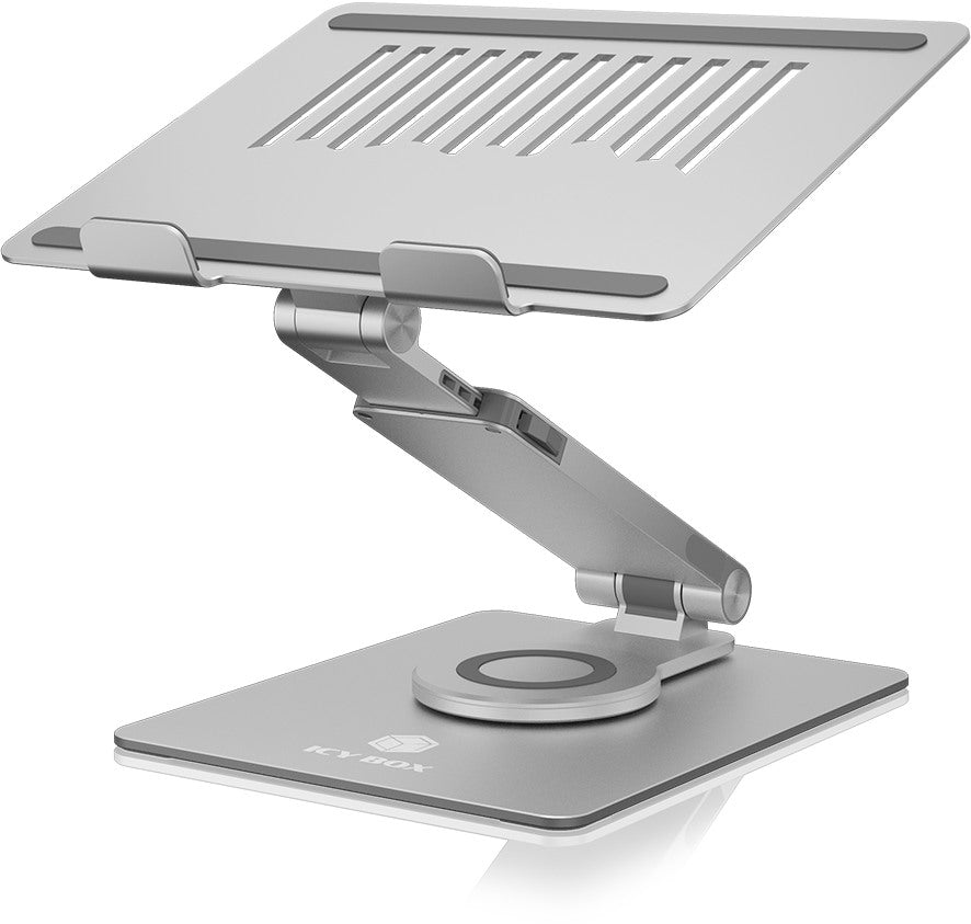 ICY BOX Rotatable and fully adjustable IB-NH400-R notebook stand silver