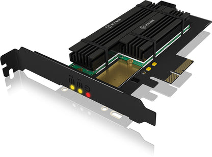 ICY BOX PCIe-Karte, 1x M.2 SATA III IB-PCI215M2-HSL 1x M.2 PCIe PCIe 4.0 FP+LP