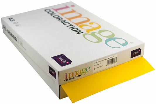 IMAGE COLORACTION Kopierpapier Hawaii A3 266412 80g, intensivgelb 500 Blatt