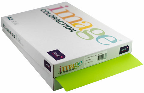IMAGE COLORACTION Kopierpapier Java A3 266454 80g, maigrün 500 Blatt