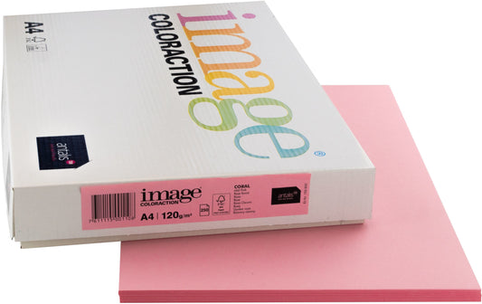 IMAGE COLORACTION Kopierpapier Coral A4 266662 120g, rosa 250 Blatt