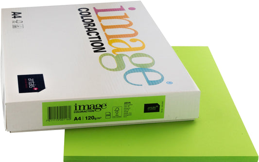 IMAGE COLORACTION Kopierpapier Java A4 266695 120g, maigrün 250 Blatt