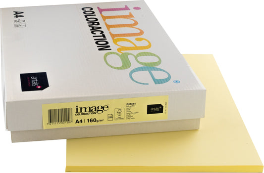 IMAGE COLORACTION Kopierpapier Desert A4 266716 160g, gelb 250 Blatt