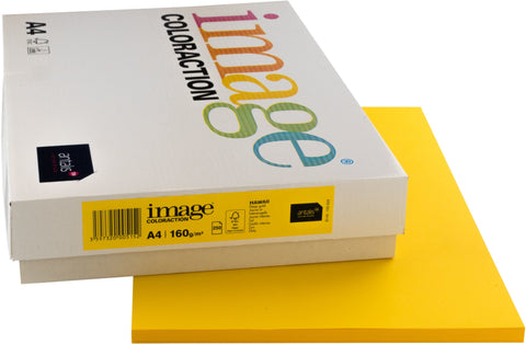 IMAGE COLORACTION Kopierpapier Hawaii A4 266725 intensivgelb, 160g 250 Blatt