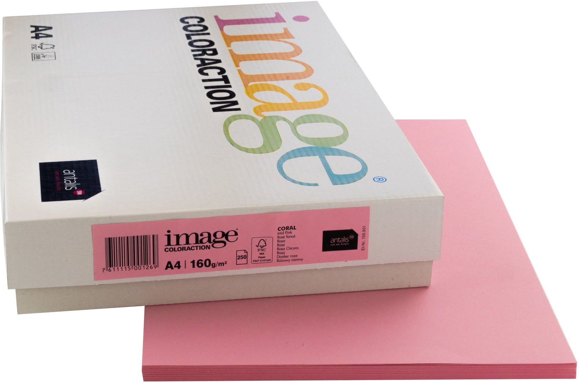 IMAGE COLORACTION Kopierpapier Coral A4 266734 160g, rosa 250 Blatt
