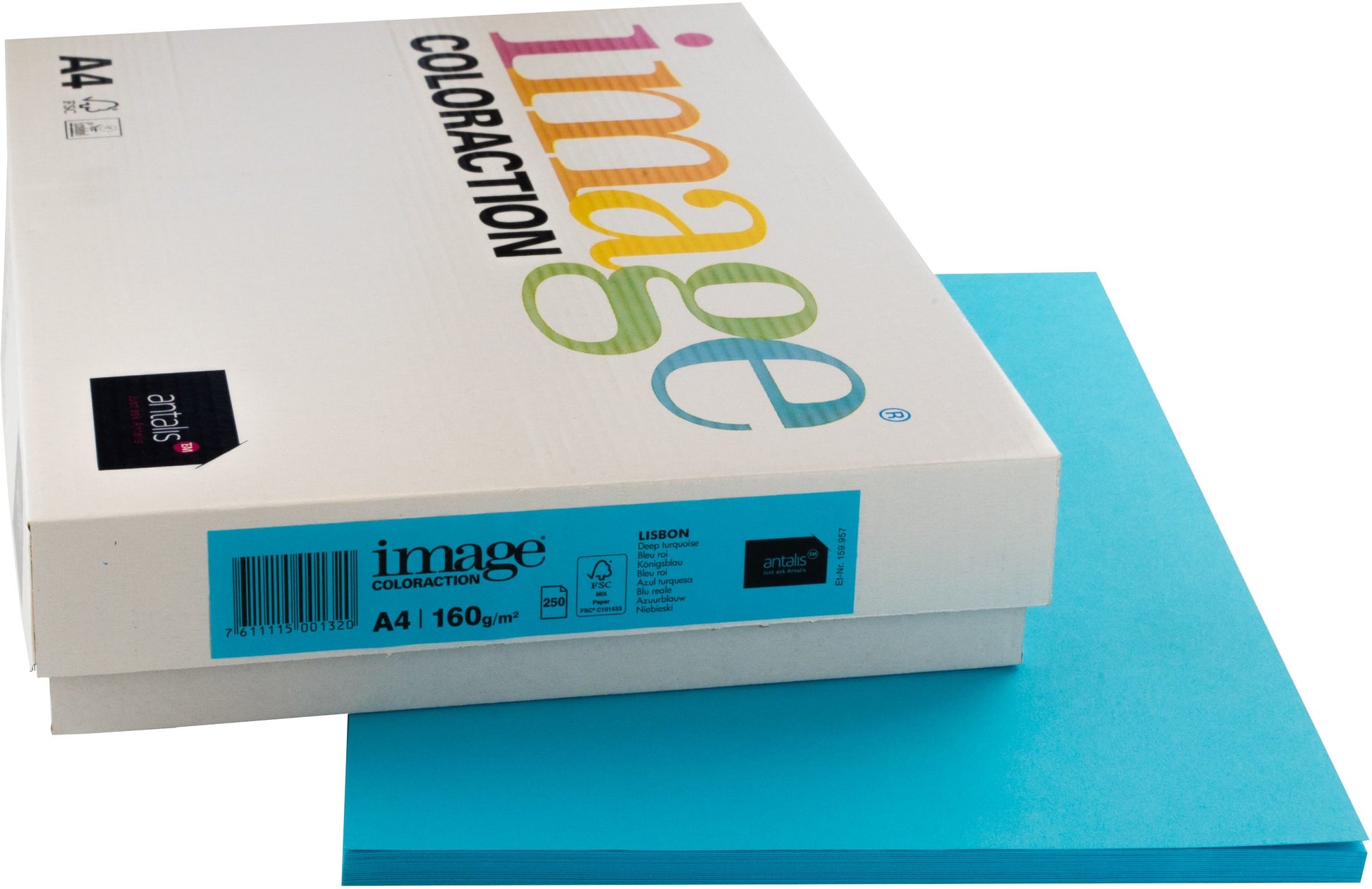 IMAGE COLORACTION Kopierpapier Lisbon A4 266752 königsblau, 160g 250 Blatt