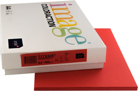 IMAGE COLORACTION Kopierpapier Chile A4 266782 rot, 160g 250 Blatt