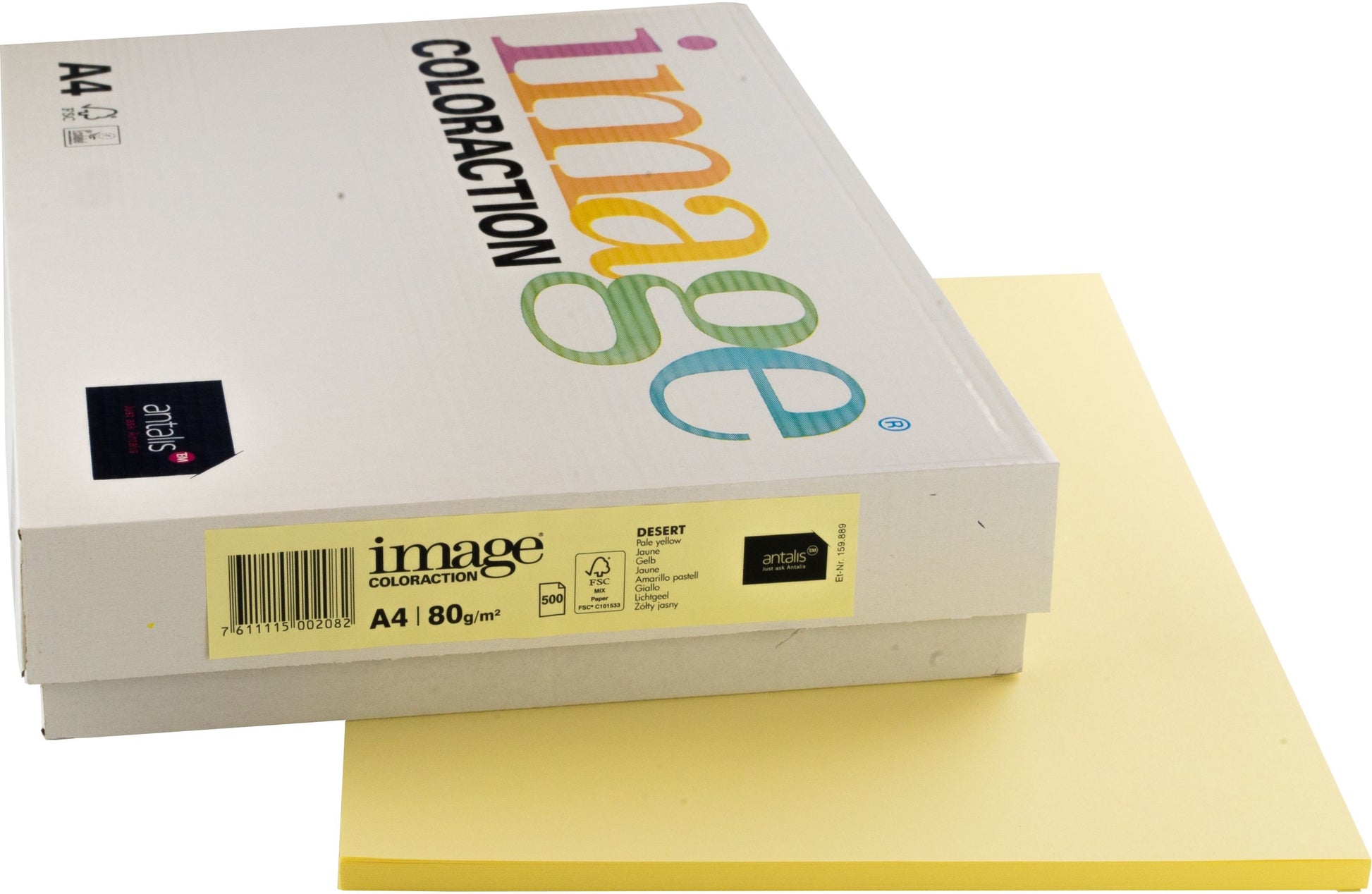 IMAGE COLORACTION Kopierpapier Desert A4 274566 80g, gelb 500 Blatt