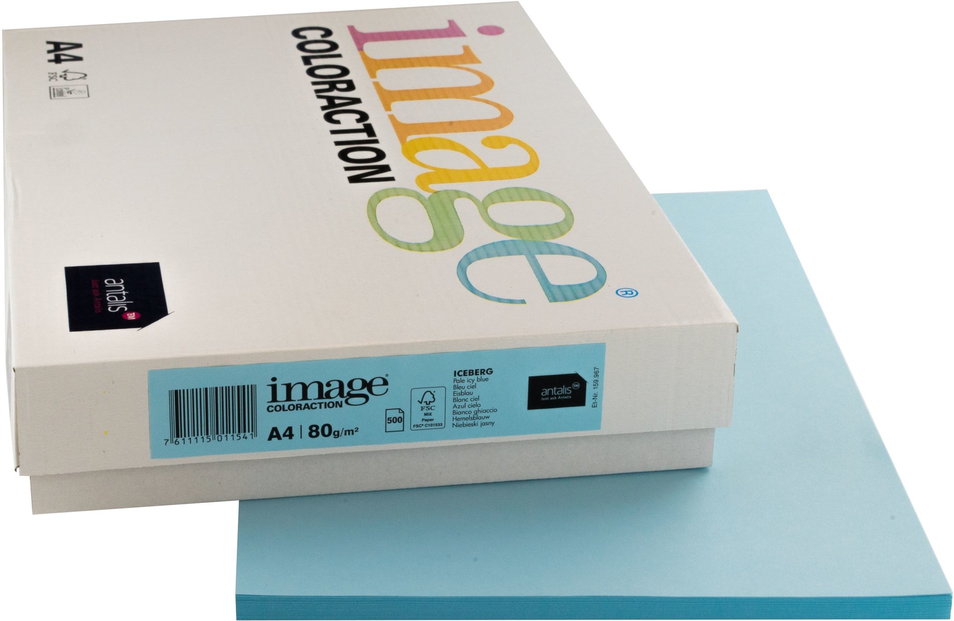 IMAGE COLORACTION Kopierpapier Iceberg A4 294347 80g eisblau 500 Blatt