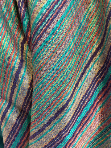 AISHITERU - Amara Cashmere Shawl – Turquoise Symphony - Luxe & Handwoven ✨💙