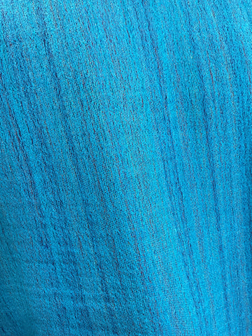 AISHITERU - Amara Cashmere Shawl – Turquoise Symphony - Luxe & Handwoven ✨💙