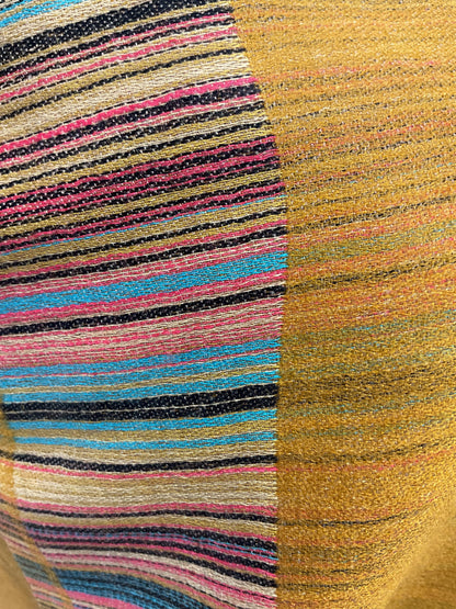 AISHITERU - Solenne Kani Cashmere Shawl - Golden Elegance, Handwoven ✨🧶