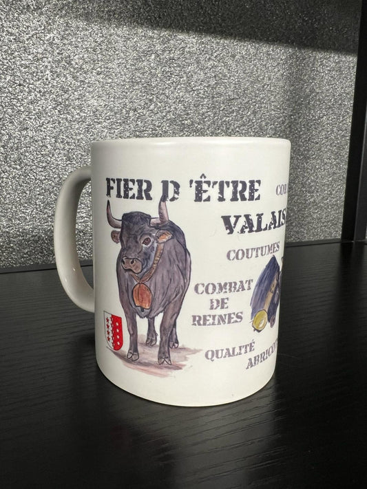 AC Crea Design - Sveitsisk arv keramisk kopp - 300ml "Valais Pride Edition"