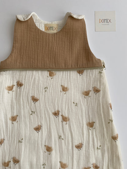 Muslin baby sleeping bag