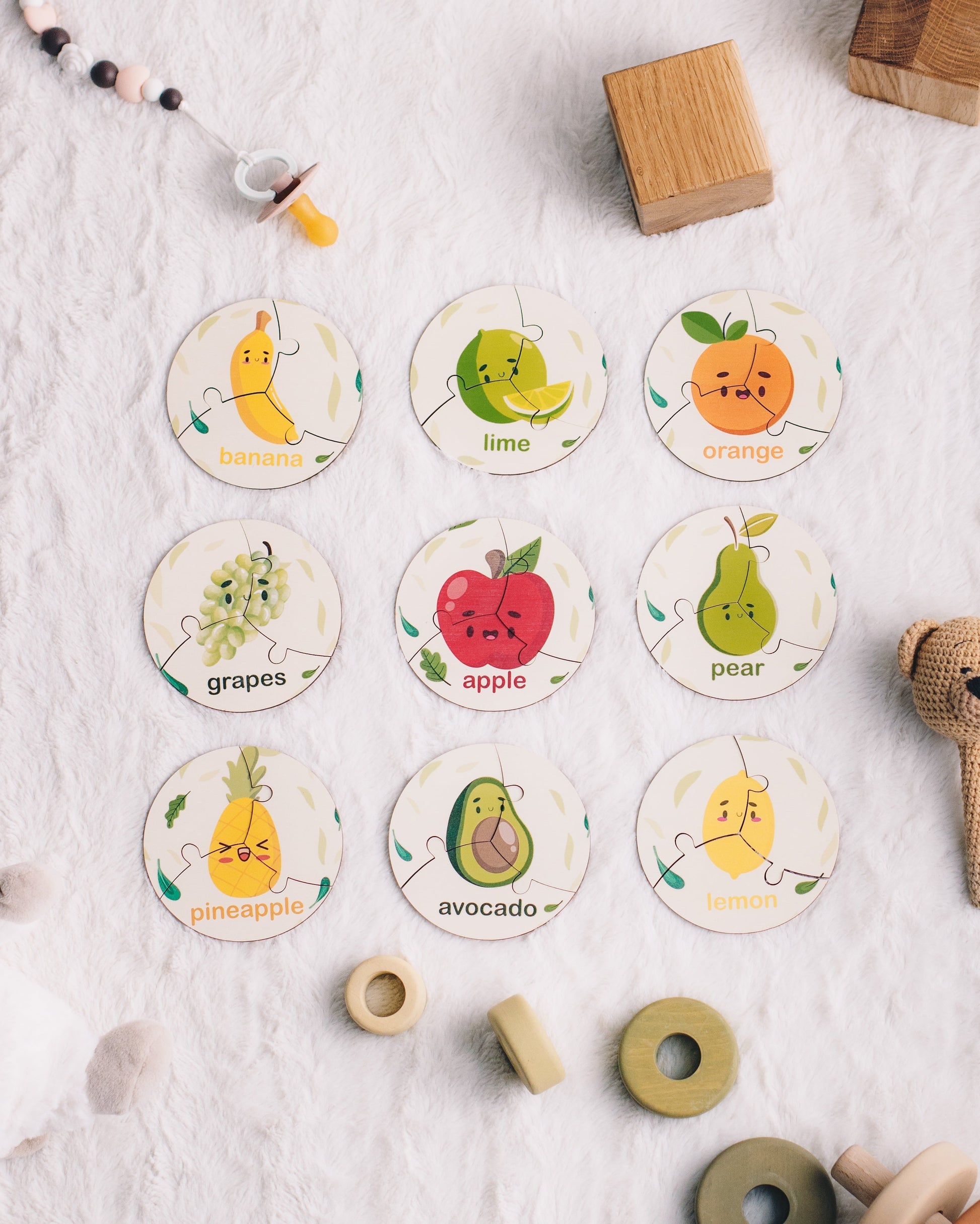 colors rounds jigsaws  for kid 