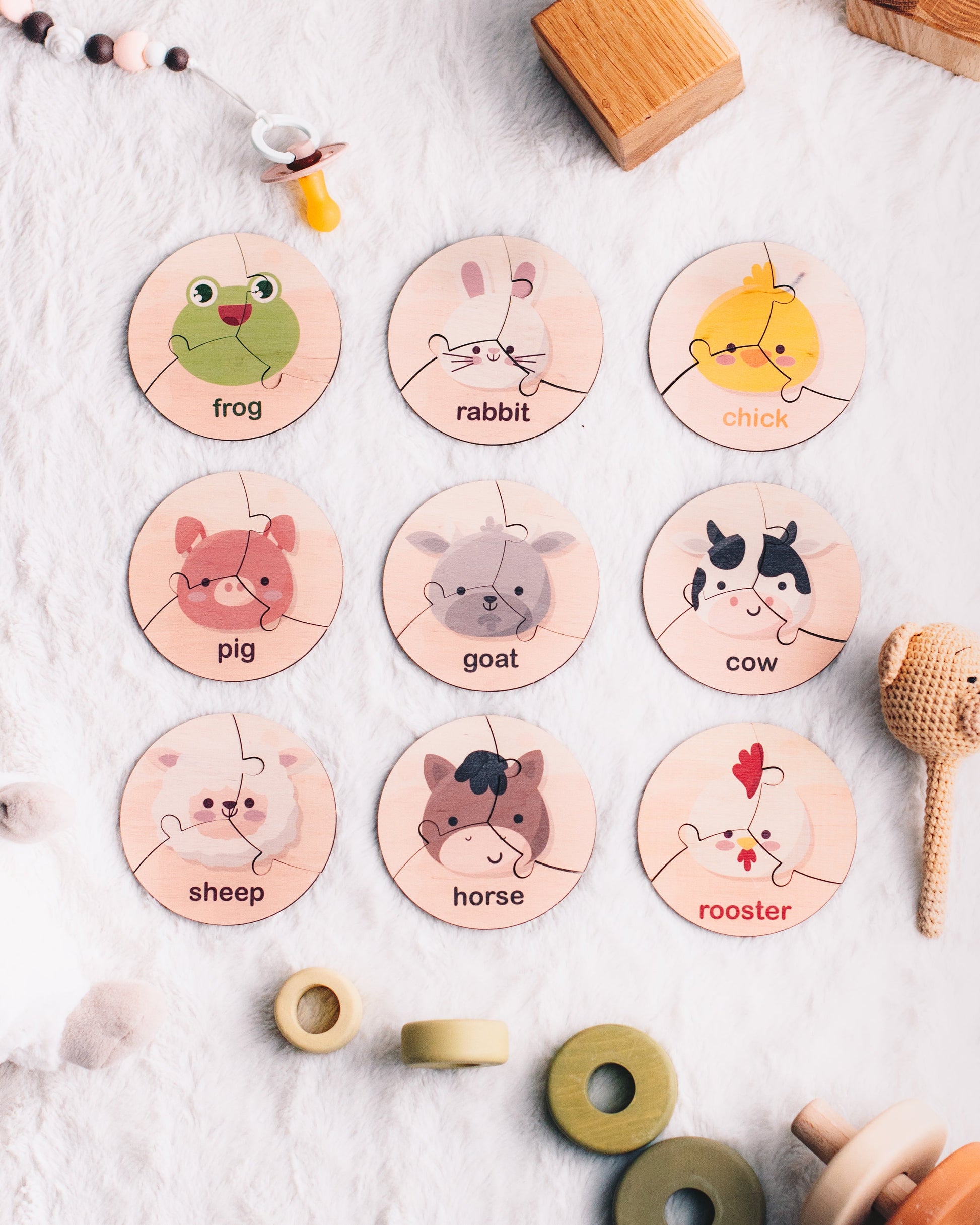 vegetables wooden set 