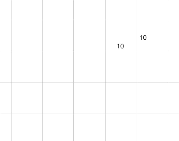 INGOLD-BIWA Heftblätter A4 02.342.1000 weiss 90g 10x10 kar. 500 Blatt