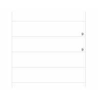 INGOLD-BIWA Ringbucheinlagen A4 02.342.91 weiss 90g 9mm lin. 500 Blatt