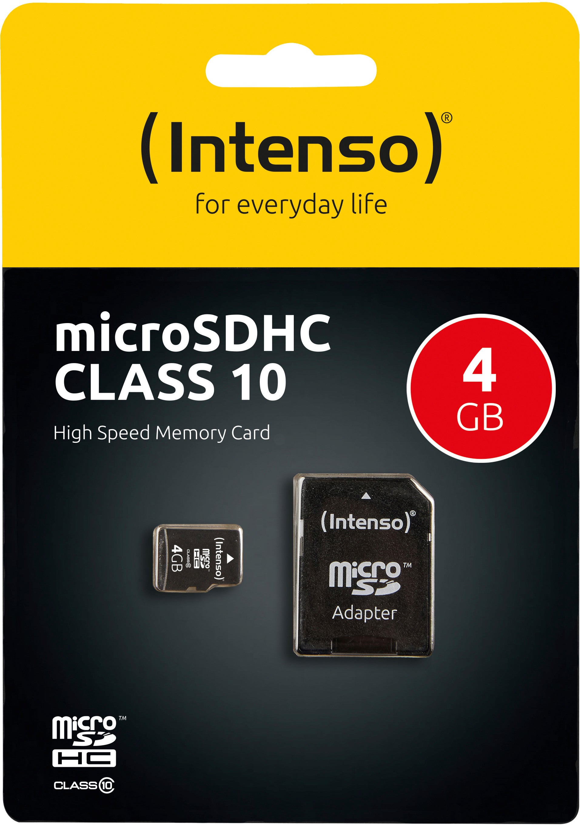 INTENSO micro SDHC Card Class 10 4GB 3413450