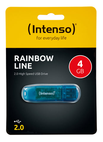 INTENSO USB-Stick Rainbow Line 4GB 3502450 USB 2.0 blue