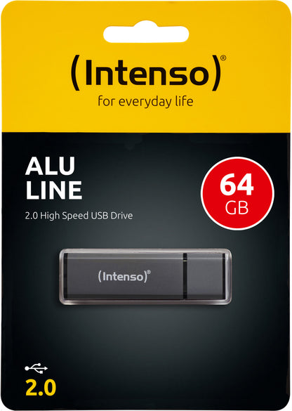 INTENSO USB Stick Alu Line 64GB 3521491 USB 2.0 antracite