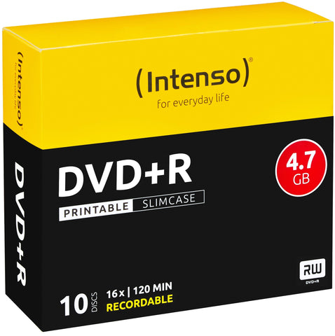 INTENSO DVD+R Slim 4.7GB 4811652 16x Printable 10 Pcs