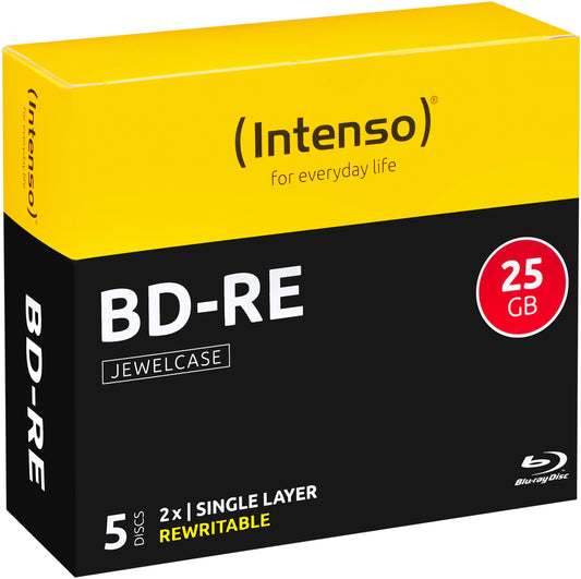 INTENSO BD-RW Jewel 25GB 5201215 2x 5 Pcs