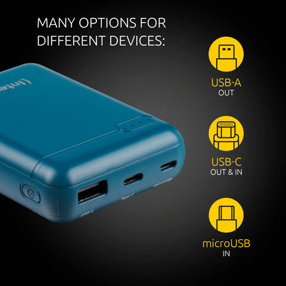 INTENSO Power Bank Petrol 7313537 10000 mAh