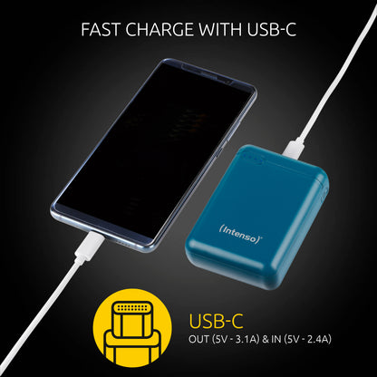 INTENSO Power Bank Petrol 7313537 10000 mAh