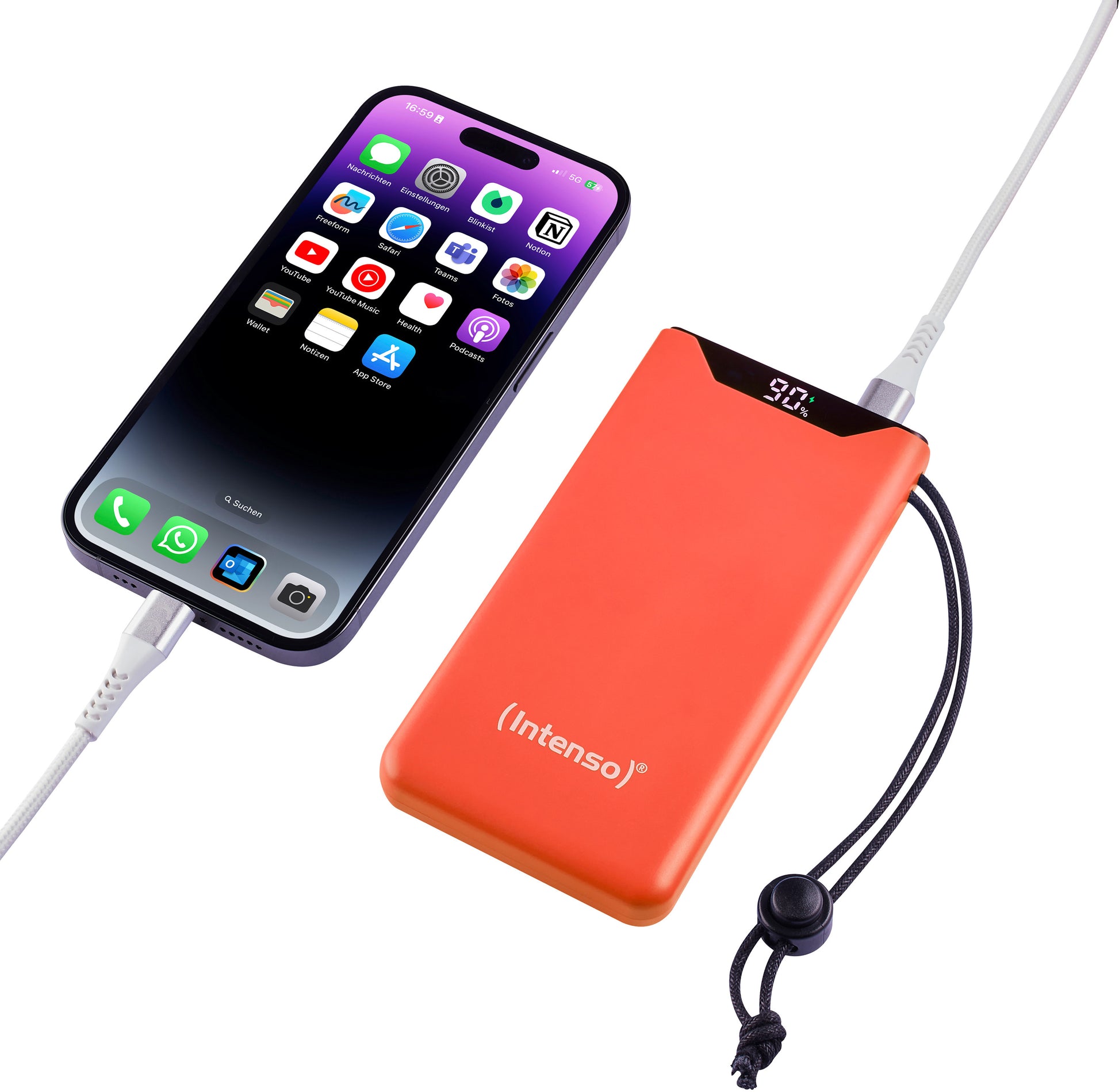 INTENSO Power Bank F10000 Orange 7332037 10000 mAh