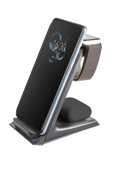 INTENSO Wireless Charging Stand BS13 7410621 Qi-certified, 3 in 1 black