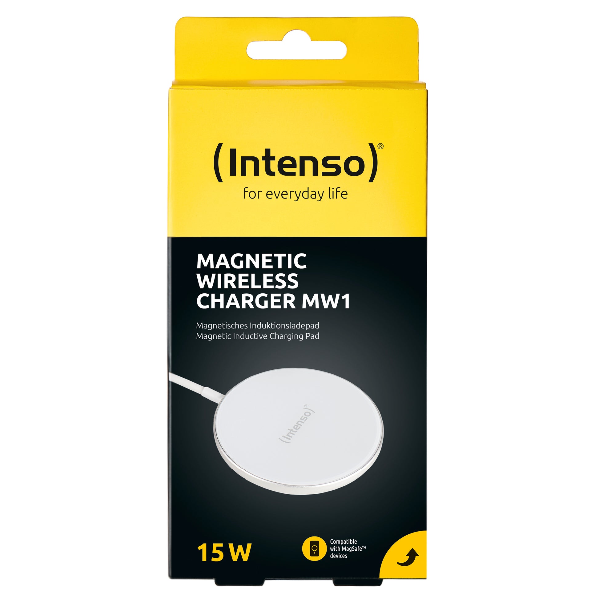 INTENSO Magnetic Wireless Charger MW1 7410712 MagSafe compatibility white