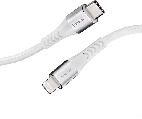 INTENSO Cable USB-C to Lightning 7902002 1.5 m, Nylon white
