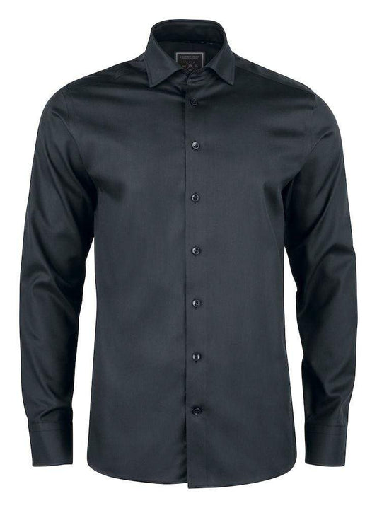 Bügelfreies Langarm Hemd mit Fleckenschutz - HF Black Row 60 Reg