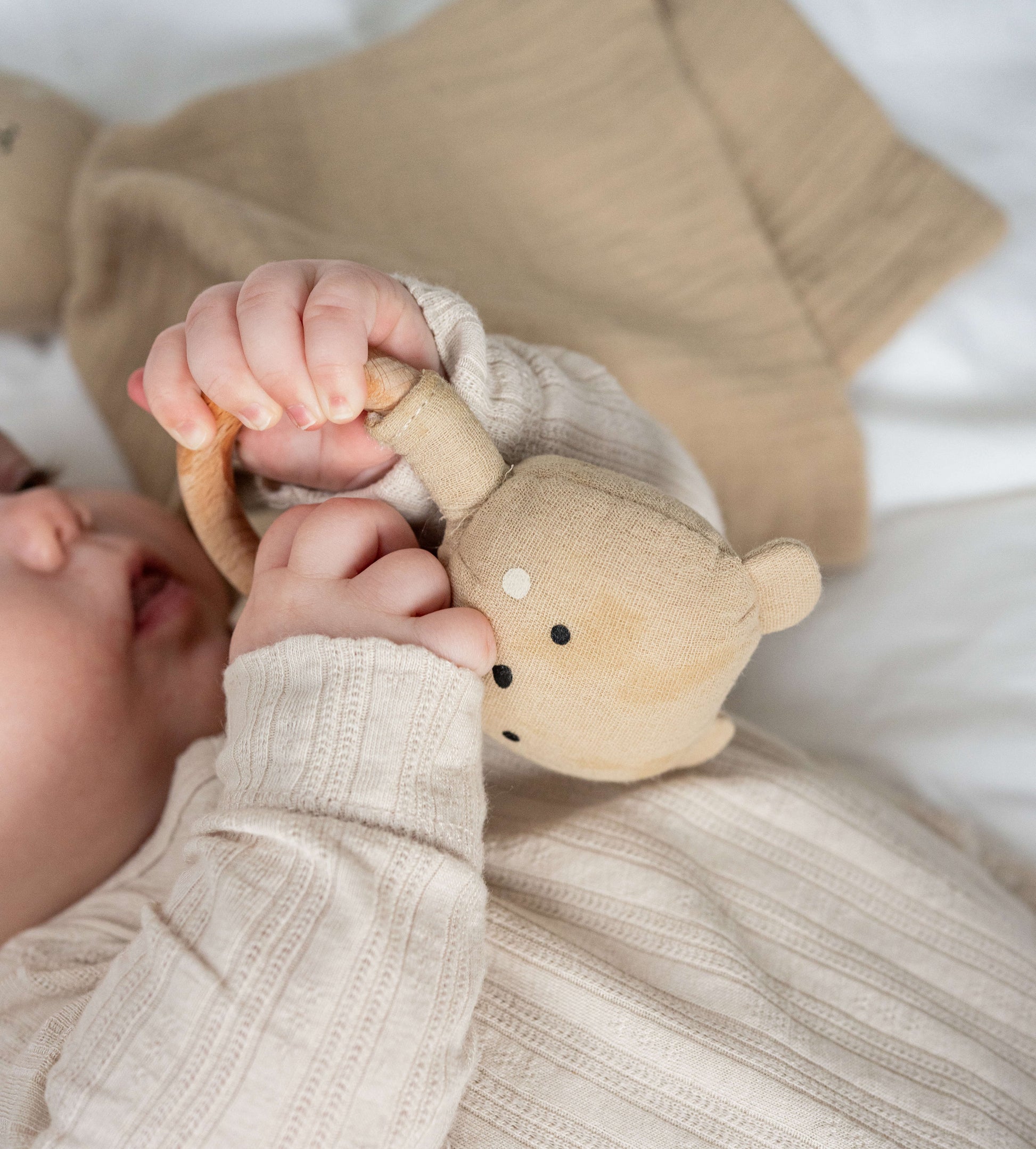 JABADABADO Geschenkset Kuschelteddy S1024 beige 4-teilig