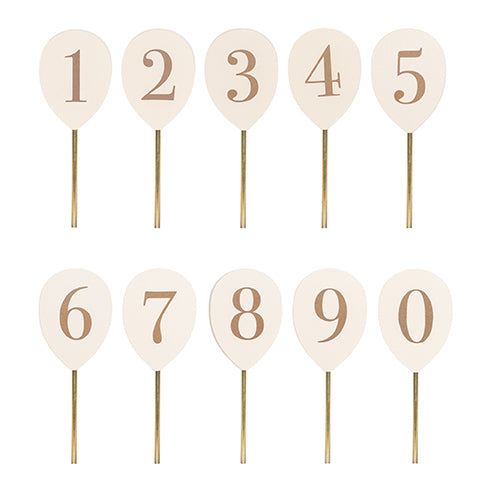 JABADABADO Zahlenballons 4.3x1x11.3cm T303 0-9, Holz