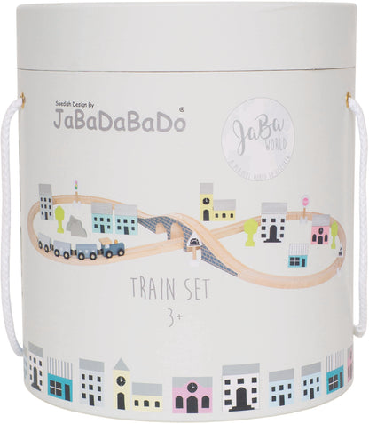 JABADABADO Holz Eisenbahn W7116 bunt 23x23x25cm