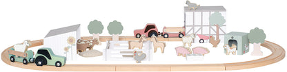 JABADABADO Zugset mit Bauernhof W7232 Holz