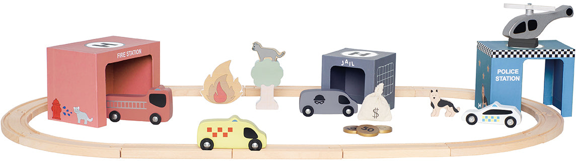 JABADABADO Rettungsdienstset W7233 Holz