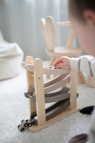 JABADABADO Auto Rennbahn 29x10x24cm W7246 4 Autos, Nature Line