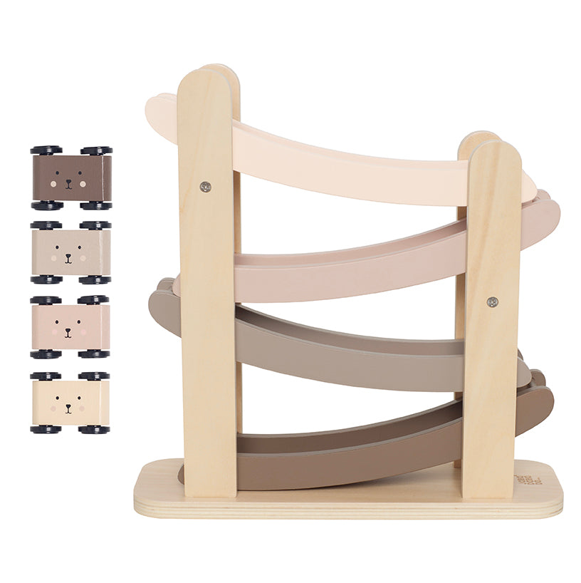 JABADABADO Auto Rennbahn 29x10x24cm W7246 4 Autos, Nature Line