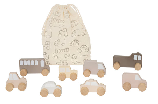 JABADABADO Erste Autos W7247 8 Autos in Stofftasche