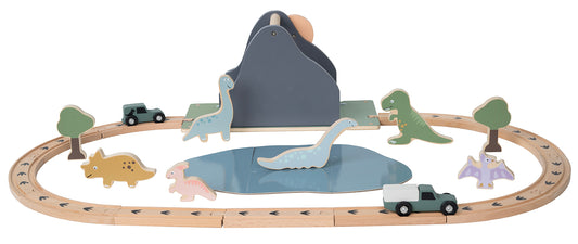 JABADABADO Zugset Dino Welt W7252 Holz