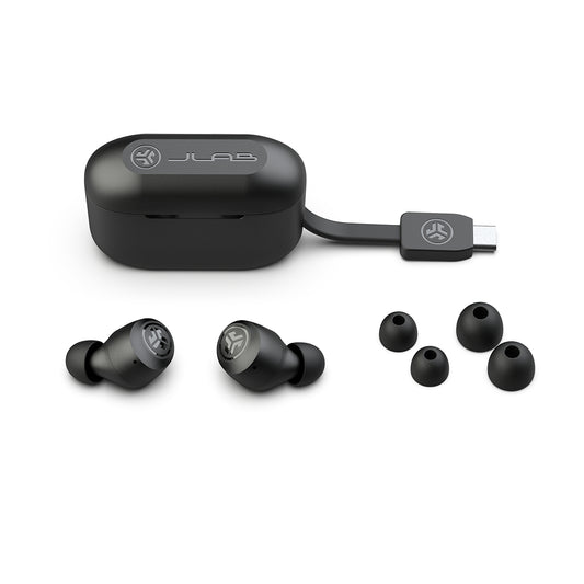 JLAB Go Air Pop Earbuds IEUEBGAIRPOPRBLK124 True Wireless, Black